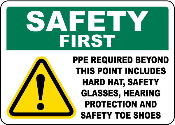 PPE Required Sign