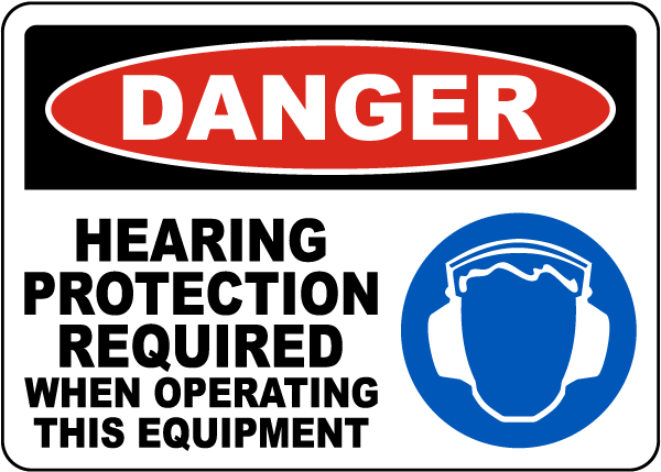 Hearing Protection Required Sign