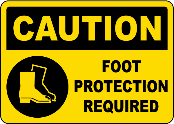 Foot Protection Required Sign
