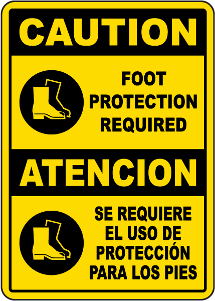 Foot Protection Required Sign