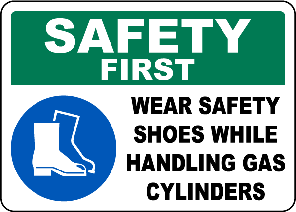 Wear Safety Shoes Sign