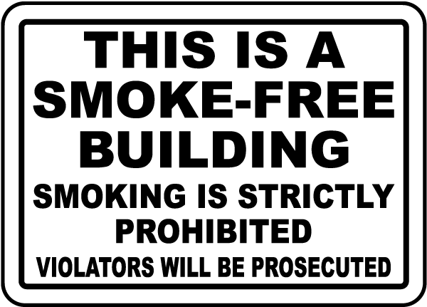 This Is A Smoke-Free Building Sign