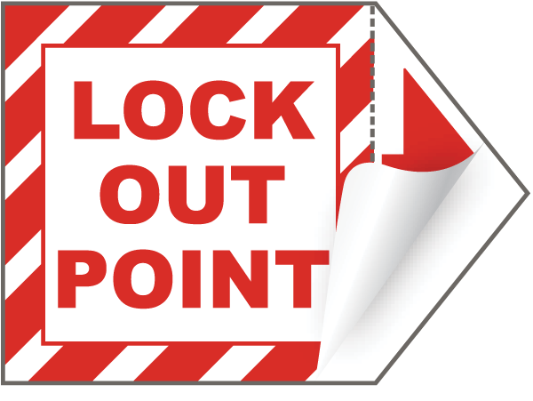 Lock Out Point Arrow Label