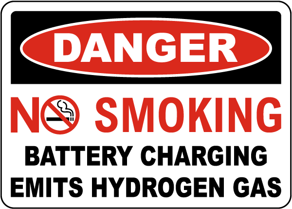 Danger Emits Hydrogen Gas Sign