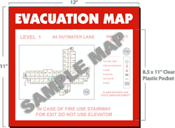 Evacuation Map Holder