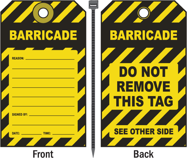 Barricade Tag