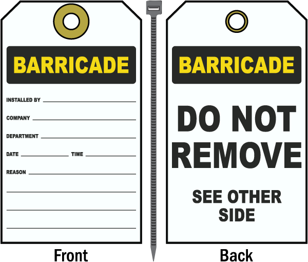Barricade Installed By Tag