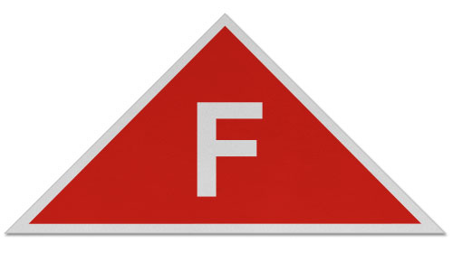 Red / White NJ Floor Truss Sign