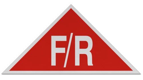 Red / White NJ Floor / Roof Truss Sign