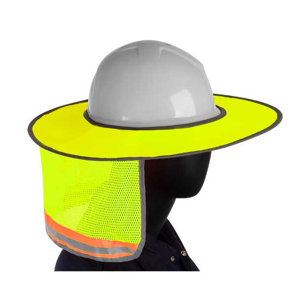 Full Brimmed Helmet Neck Shade Lime
