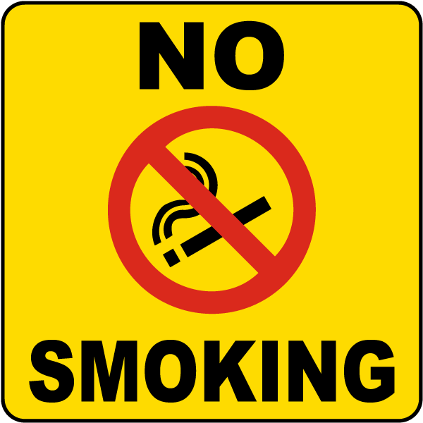 No Smoking Label