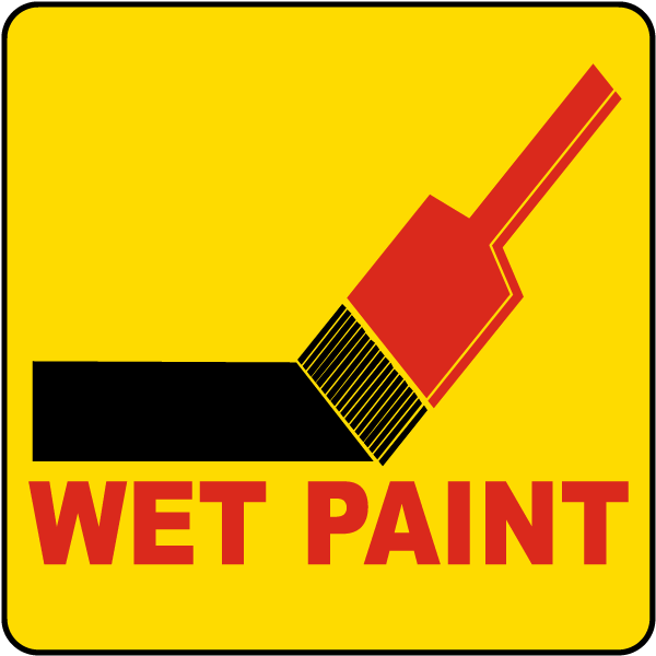 Wet Paint Label