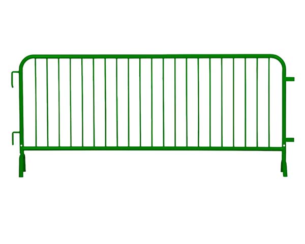 8.5 ft Green Interlocking Steel Barricade
