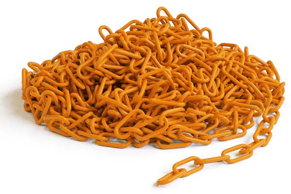 500 ft. Fluorescent Orange Plastic Chain