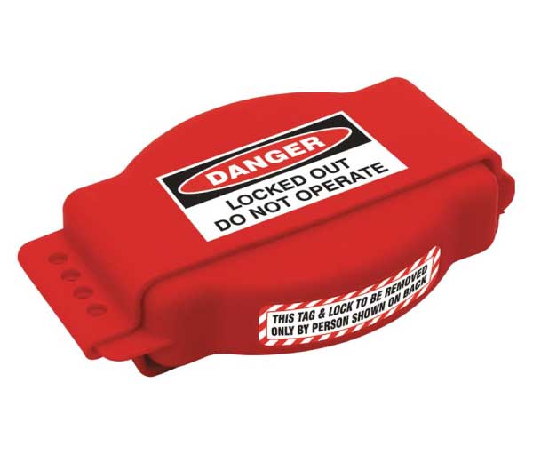 Two-Piece Adjustable Gate Valve Lockout Fits 1" to 6 1/2" Valve Handles