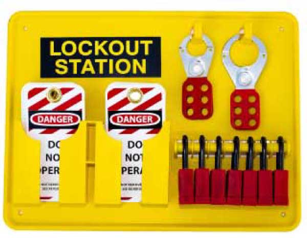 Lockout Station 7 Padlocks - Stocked