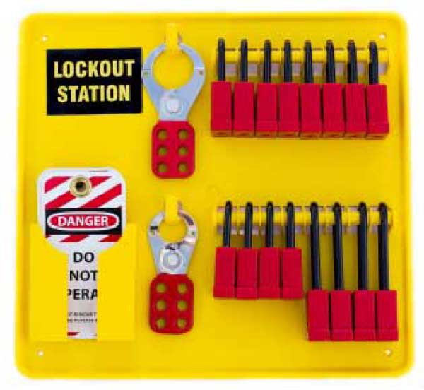 Lockout Station 16 Padlocks - Stocked