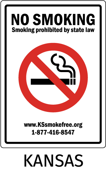 Kansas No Smoking Sign