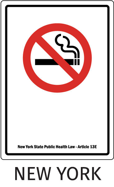 New York No Smoking Sign