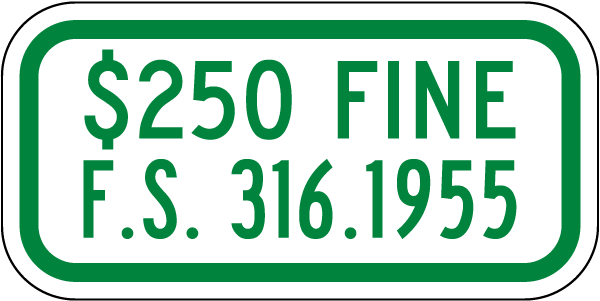 Florida Fine $250
