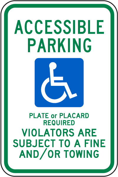 New Mexico Handicap Parking Sign