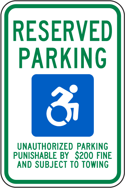 Tennessee Accessible Parking Sign