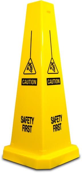 Caution Safety First Floor Cone