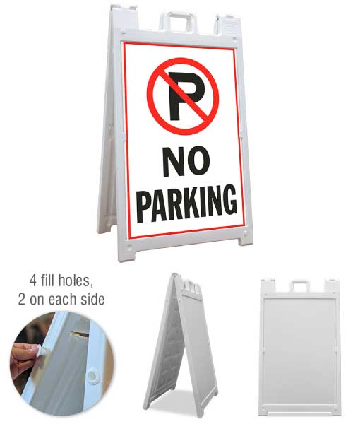 No Parking Sandwich Board Sign