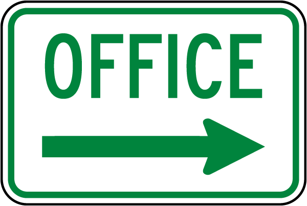 Office (Right Arrow) Sign