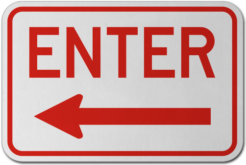 Enter (Left Arrow) Sign