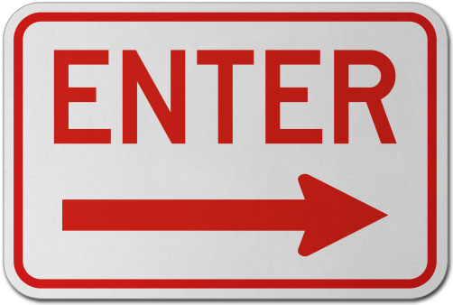 Enter (Right Arrow) Sign