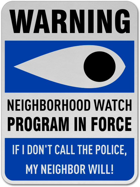 Neighborhood Watch Program In Force Sign