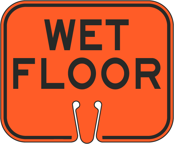 Wet Floor Cone Sign