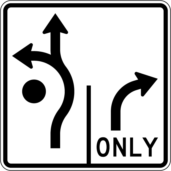 Advance Circular Intersection Sign