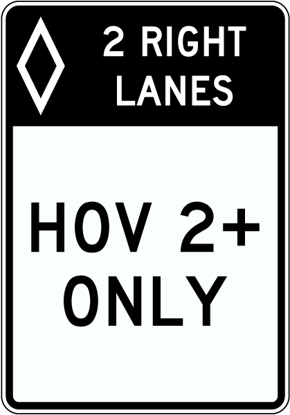 HOV Sign