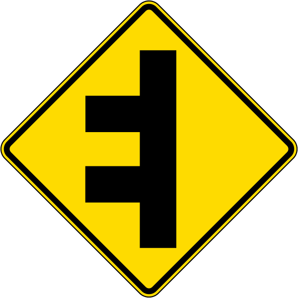 Double Left Side Road Sign