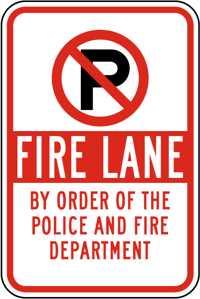 Fire Lane Sign