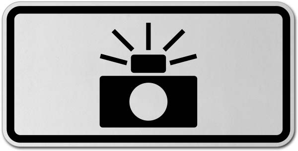 Photo Enforced (Symbol) Sign