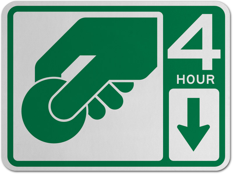 Parking Fee Station 4 Hr Sign