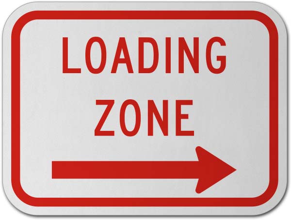 Loading Zone Sign
