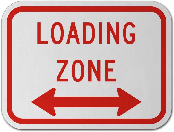 Loading Zone Sign