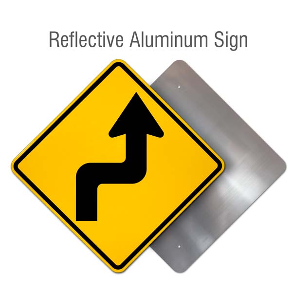 Right Reverse Turn Sign