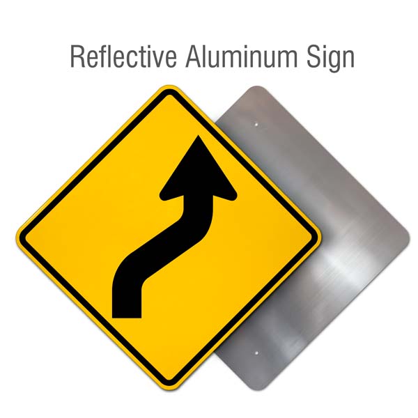 Right Reverse Curve Sign