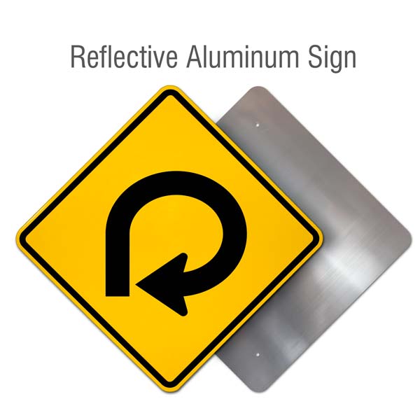Right 270 Degree (Loop) Curve Sign