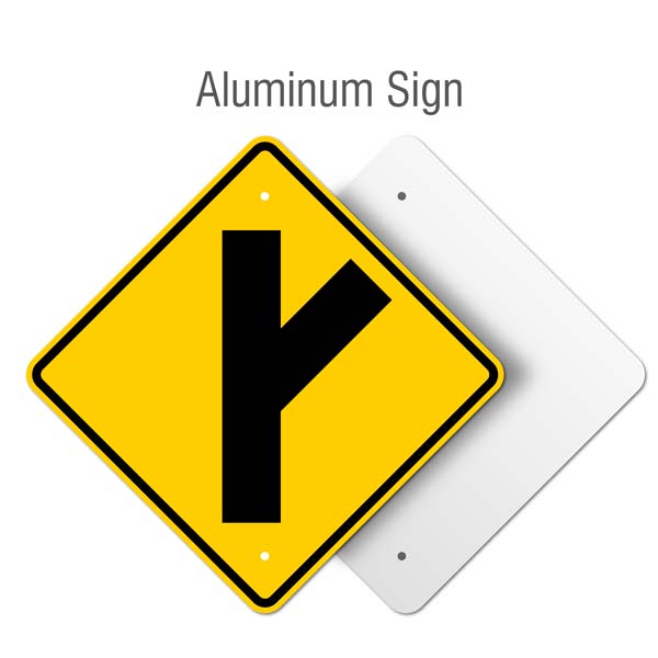 Right Diagonal Side Road Intersection Sign