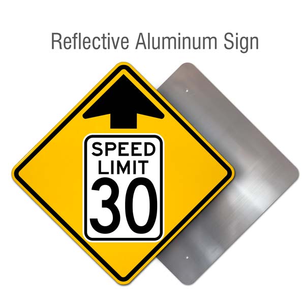 Reduced Speed Limit 30 MPH Sign