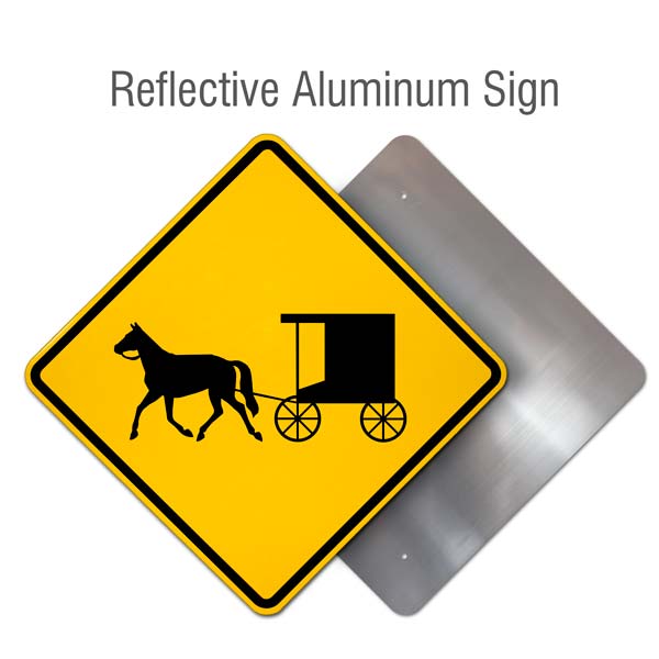 Horse-Drawn Vehicle Crossing Sign