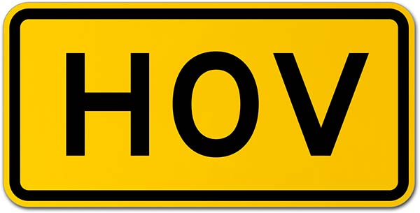 HOV Sign