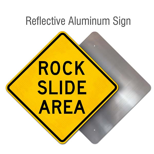 Rock Slide Area Sign