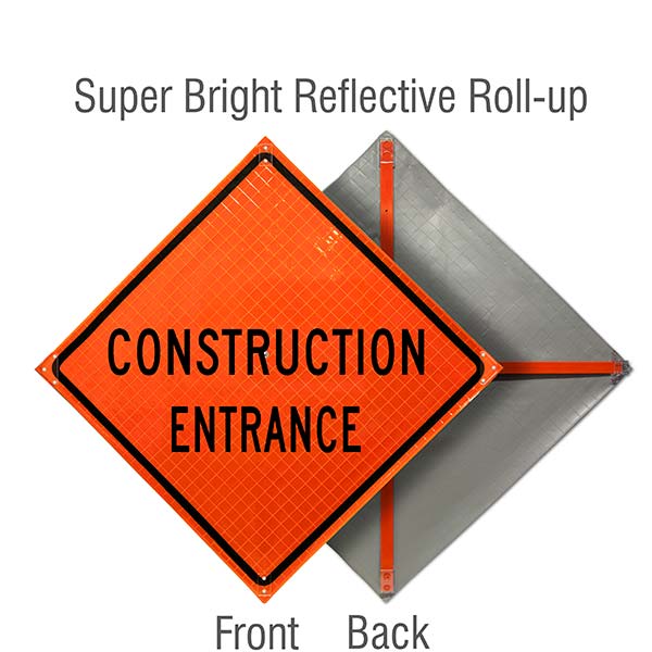Construction Entrance Roll-Up Sign